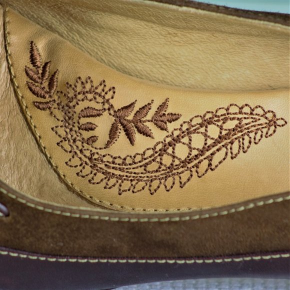 Söft 7M Two-tone Brown Suede Leather Pumps - Picture 9 of 16